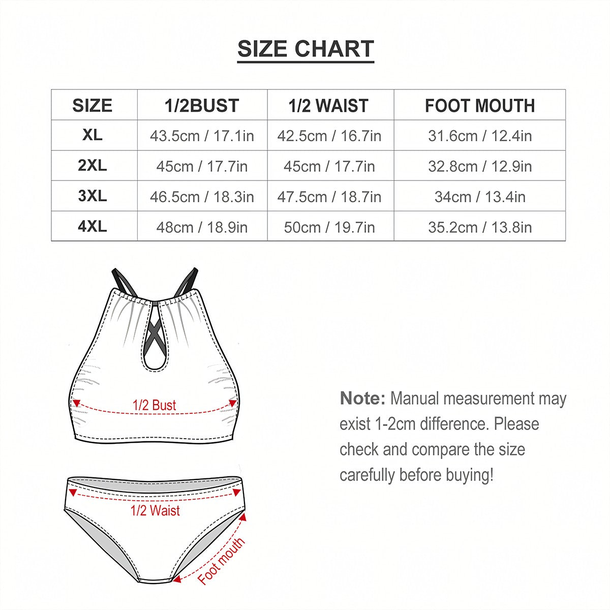 6 Fairy Designs, Plus Size High-Waisted Bikini Customized Services