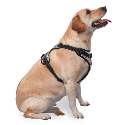 Dog Harness Bigfoot / Sasquatch Designs, collar, front and back latch - PERSONALIZE