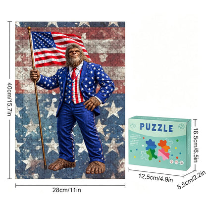 Patriot Sasquatch 300pcs Wooden Vertical Jigsaw Puzzle