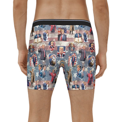 20 Donald Trump Designs, MAGA, Men’s Silk Briefs Underwear