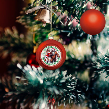 Sexy Sasquatch Gal, Christmas Ball Ornaments