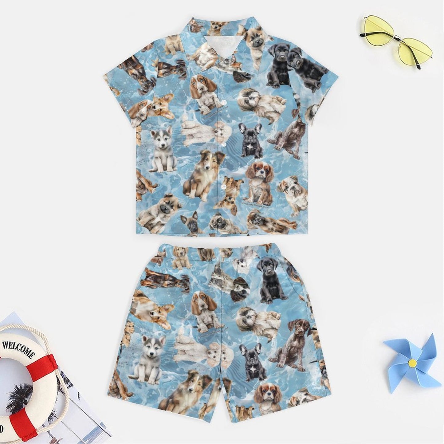 Animal (Pets) Children's Casual Beach Outfit