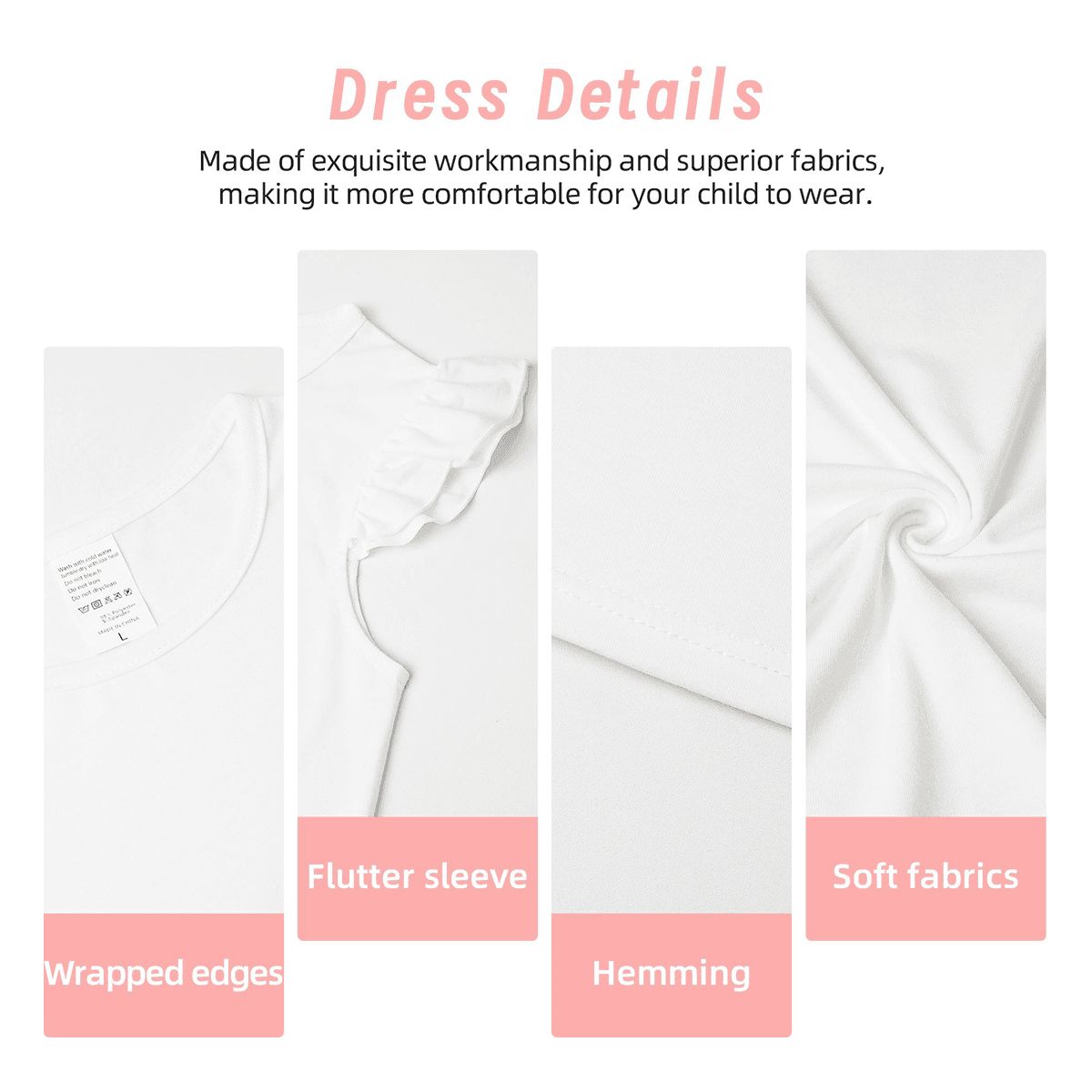 Baby Donald Trump "God bless..", Girl's Flutter Sleeve Nightgown