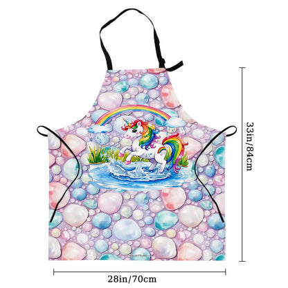 Bubbles N Unicorn, Waterproof Apron with Pockets