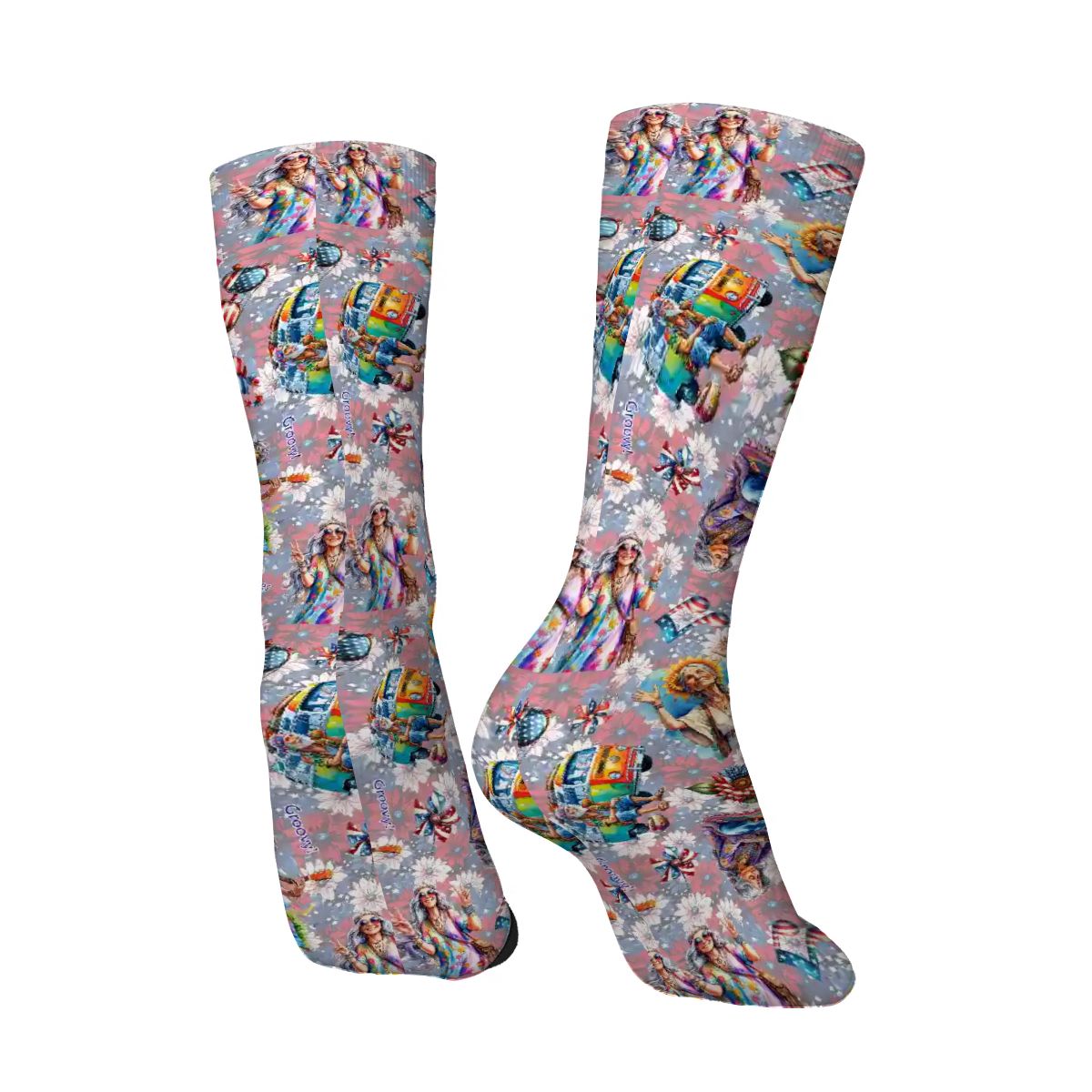 8 Patriotic Designs, Polyester Crew Socks