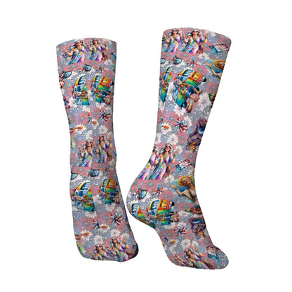 8 Patriotic Designs, Polyester Crew Socks