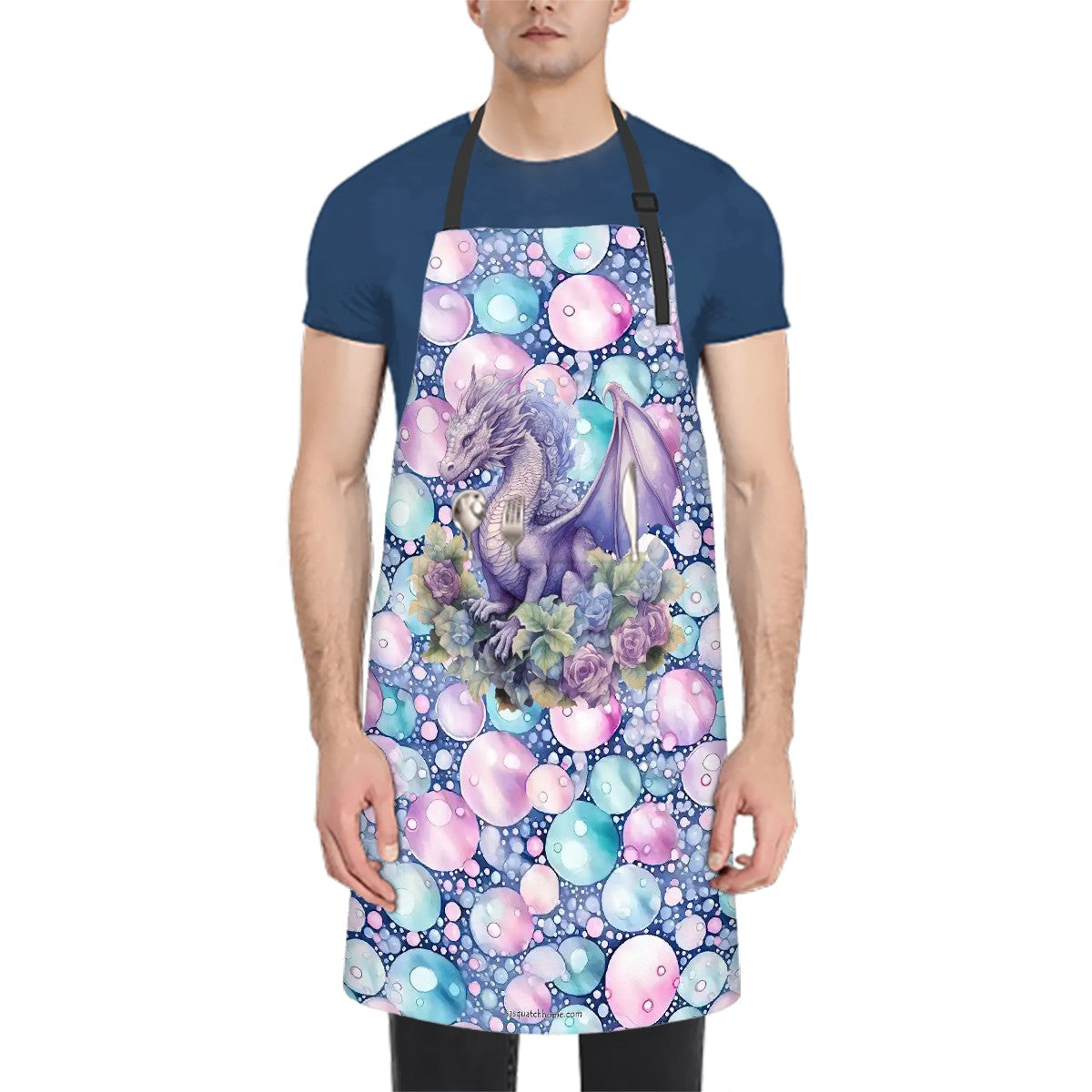 Purple Dragon, Waterproof Apron with Pockets