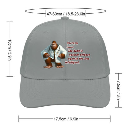 Dr Bigfoot, Sasquatch, "Sarcasm", Baseball Cap – 8 Colors