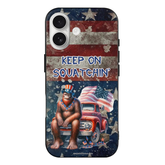 Bigfoot / Sasquatch "Keep on Squatchin'" iPhone 17 Thermoplastic Polyurethane Phone Case