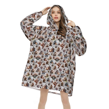 Adult Blanket Hoodie - Bigfoot, Sasquatch hoodie, hoodie