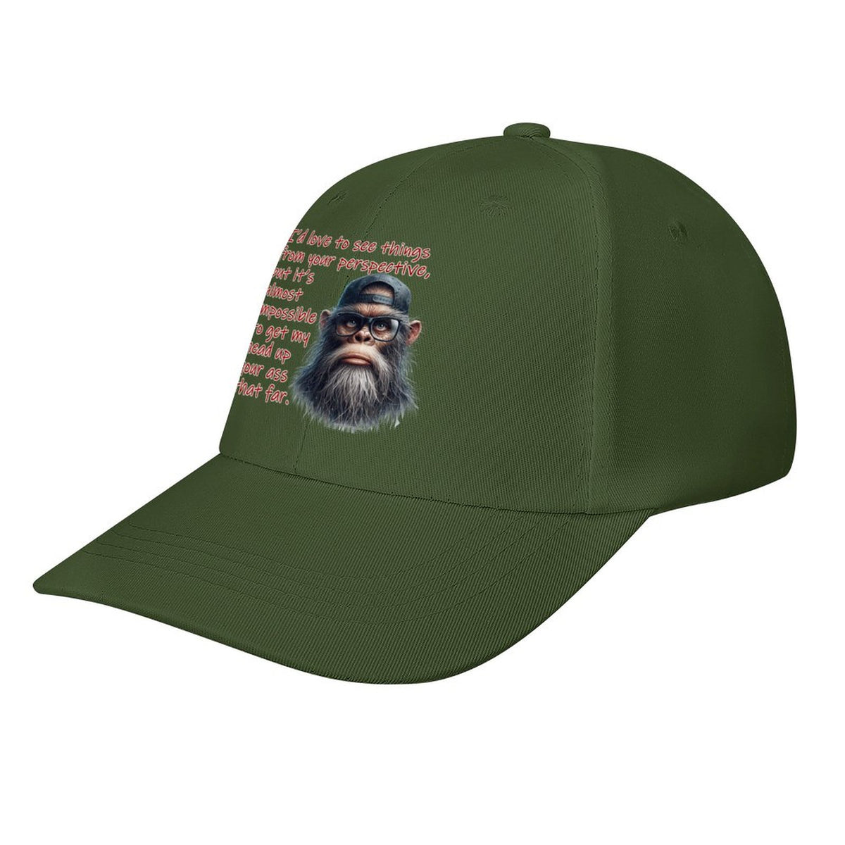 Bigfoot, Sasquatch “I'd love to see things..", Baseball Cap – 8 Colors