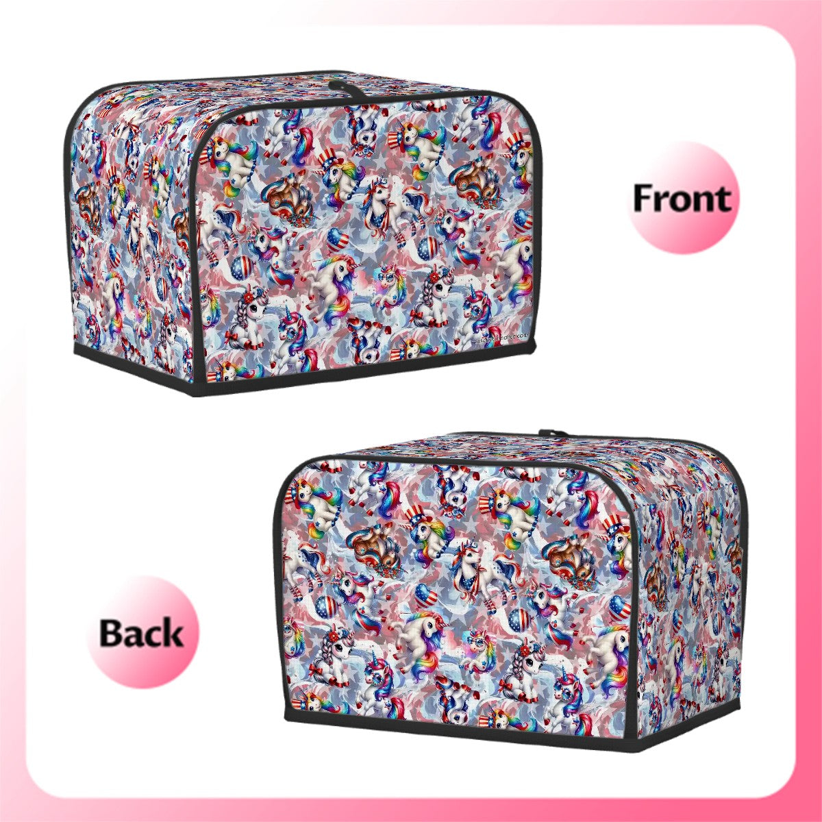8 Patriot Designs, 2 Slice Toaster Cover
