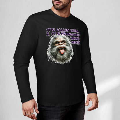Bigfoot - Sasquatch Cotton Unisex Long Sleeve T-shirt