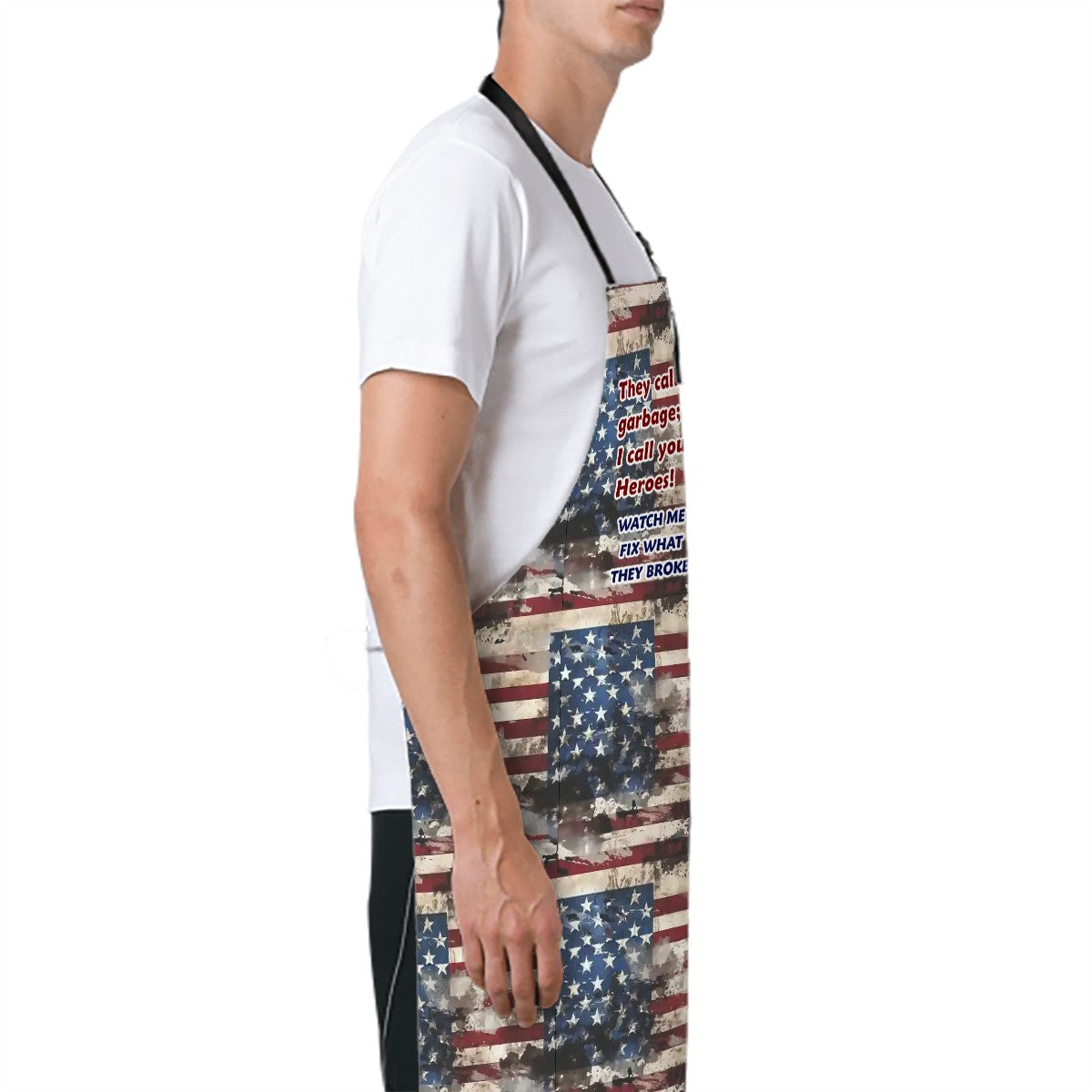 Donald Trump "They Call You Garbage" Waterproof Apron with Pockets