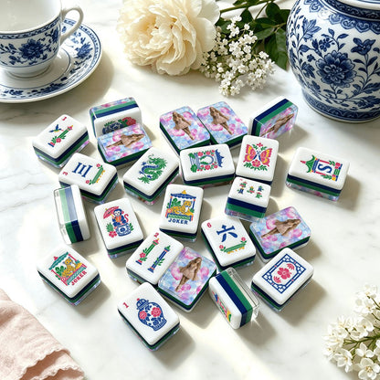 Ballerina Sasquatch Chinoiserie Chic American Mahjong Tiles