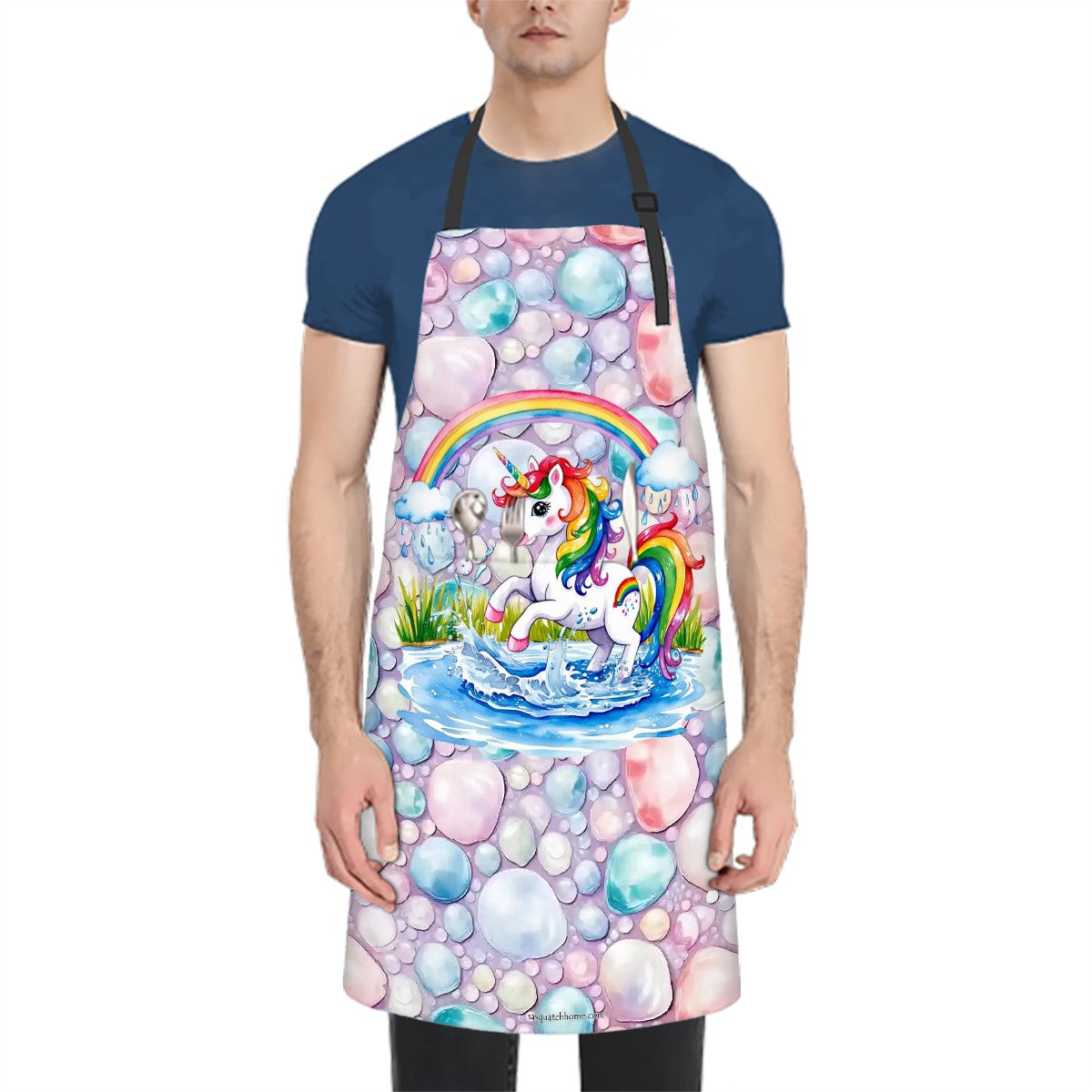 Bubbles N Unicorn, Waterproof Apron with Pockets