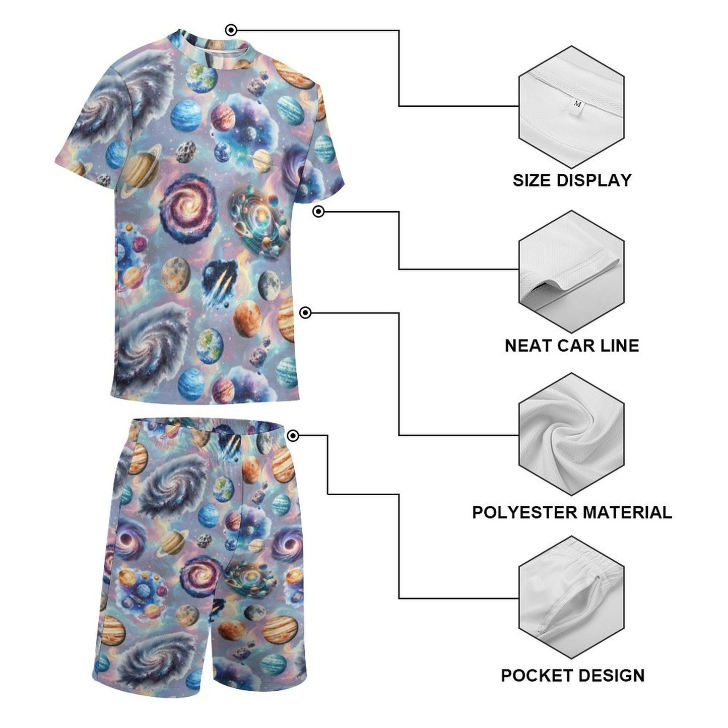 20 Awesome Designs, Children's T-shirt & Shorts Set