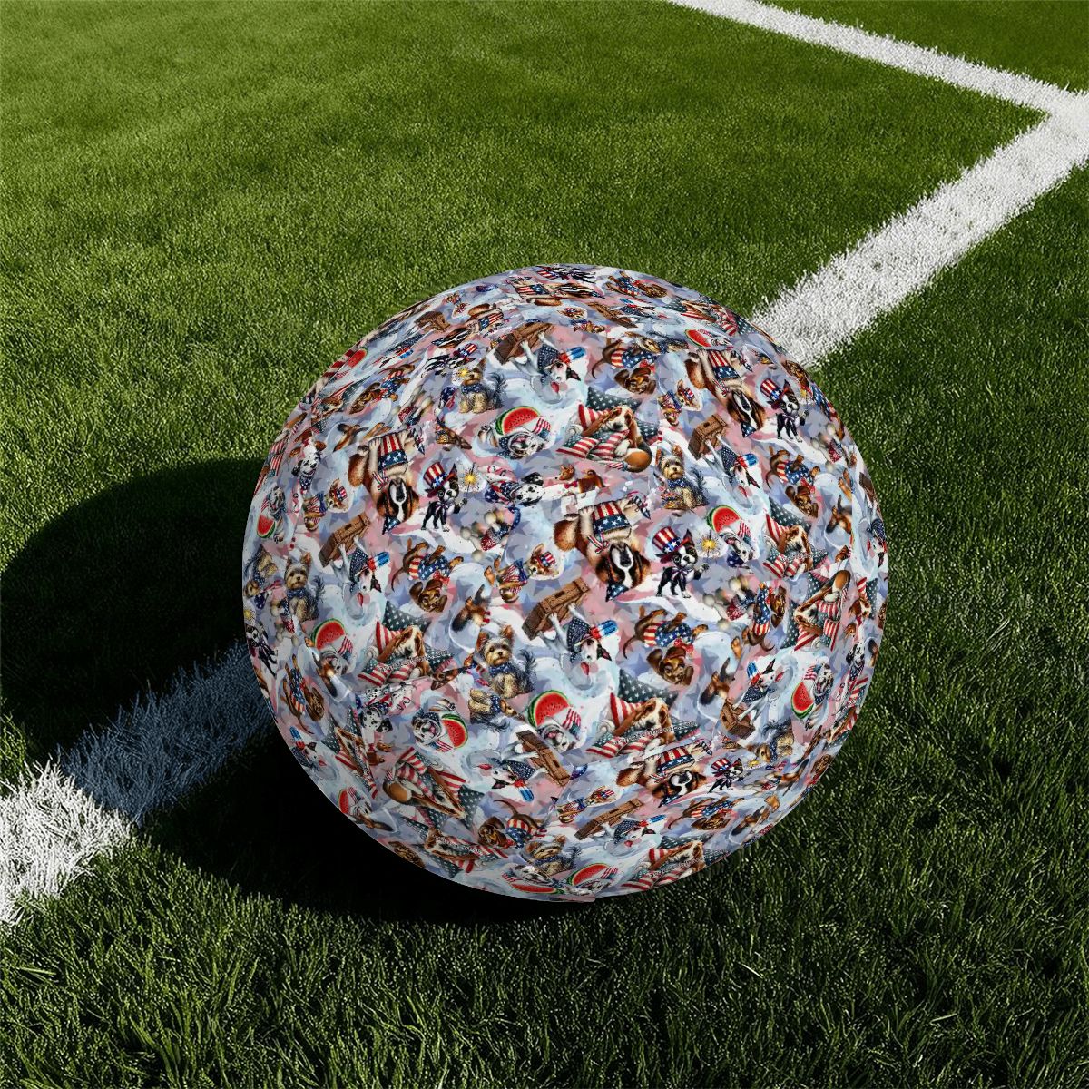 8.5 Inch Training Soccer Ball, 9 Patriot Designs
