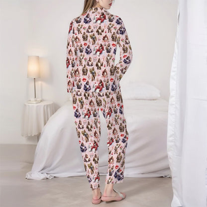 Bigfoot / Sasquatch Themed Women’s Long Sleeved Pajama Set