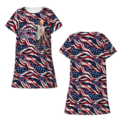 Donald Trump "You're Fired", Women’s Loose Fit Short Sleeve Night Gown