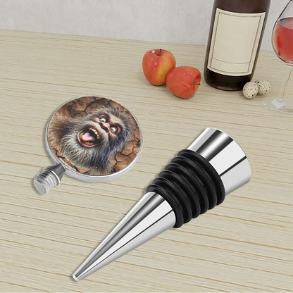 Crazy Sasquatch Face, Wine Bottle Stopper