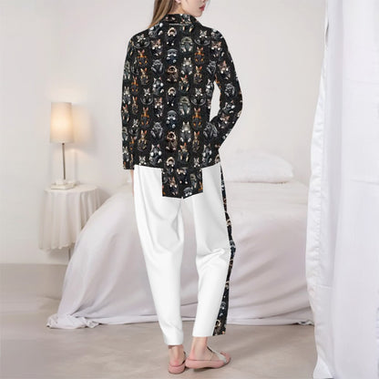 Kittens in Pockets, Women’s Long Sleeved Pajama Set