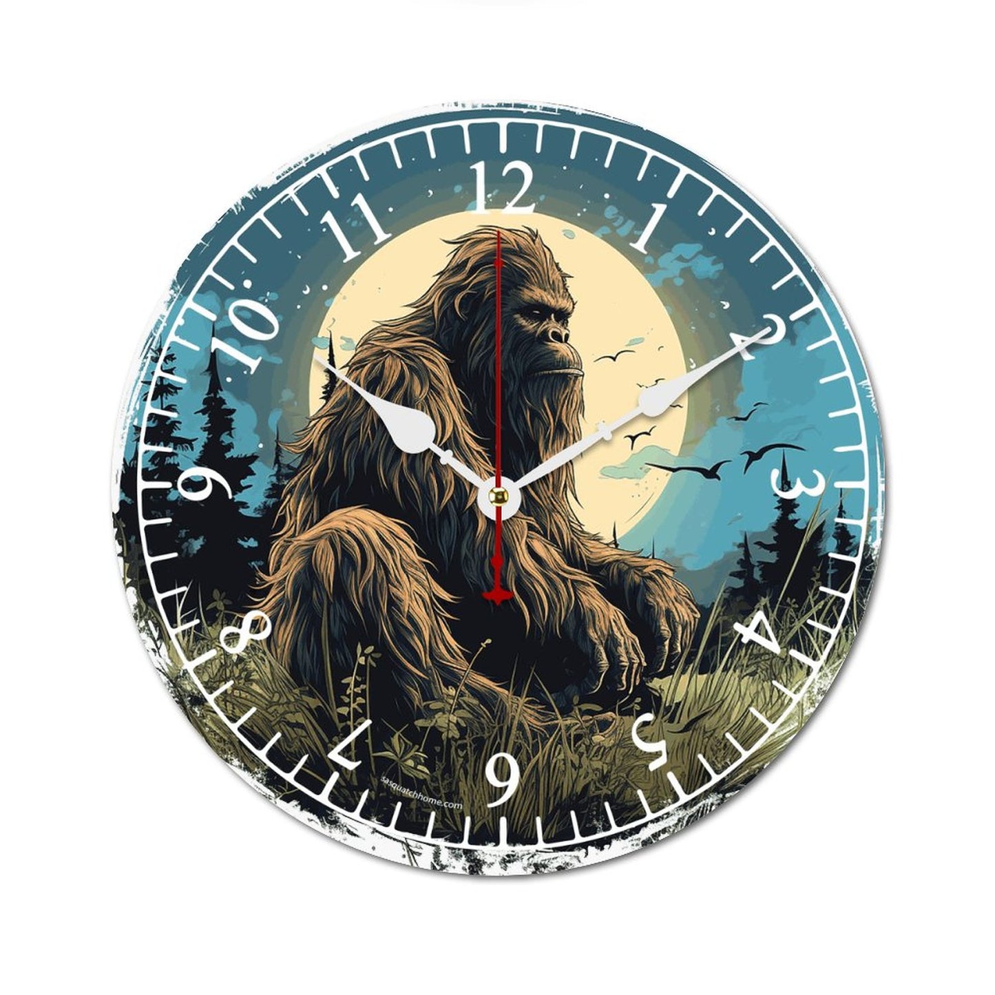 Sasquatch Wooden Wall Clock- Made in USA