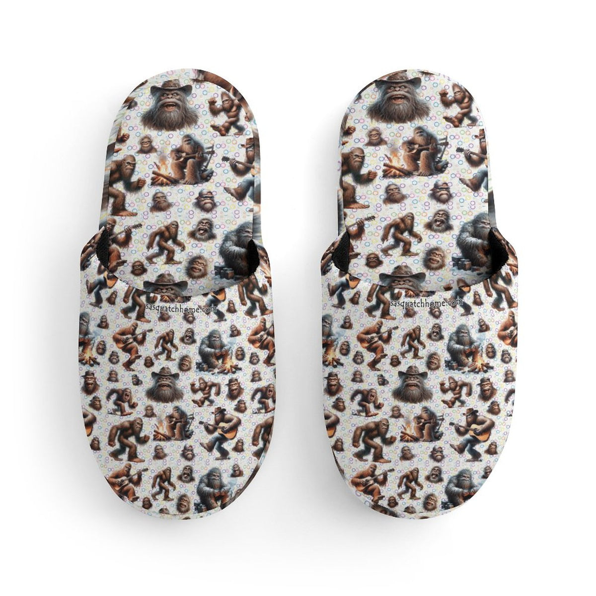20 Bigfoot Sasquatch Designs, Children's Cotton Flannel Slippers