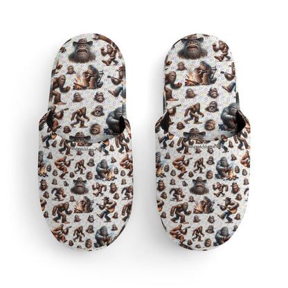 20 Bigfoot Sasquatch Designs, Children's Cotton Flannel Slippers