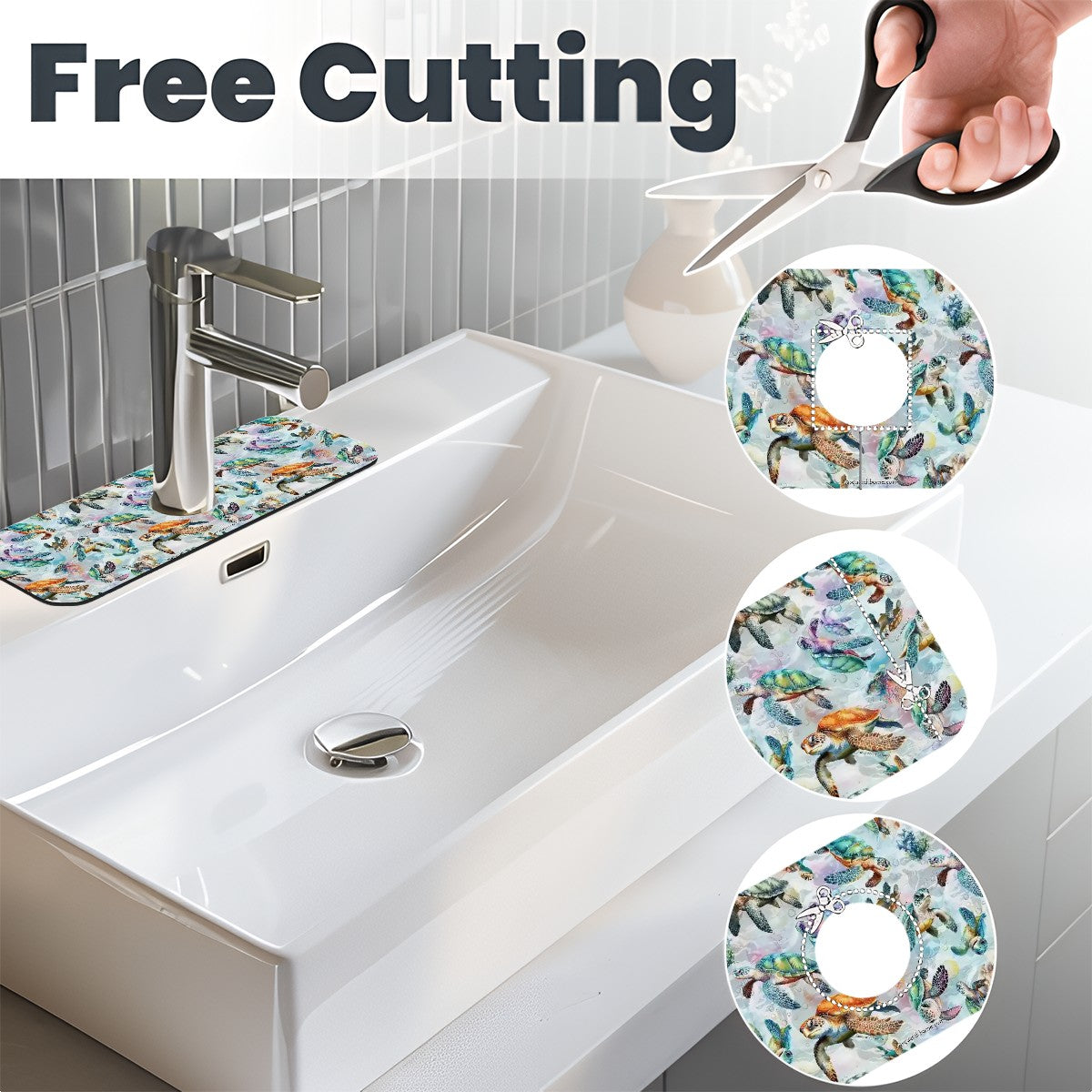 10 Animal Designs, Faucet Mat