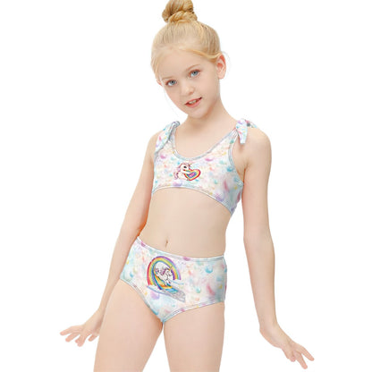 Unicorn on Bubbles, Girl bikini swimsuits, Girl two piece swimsuit