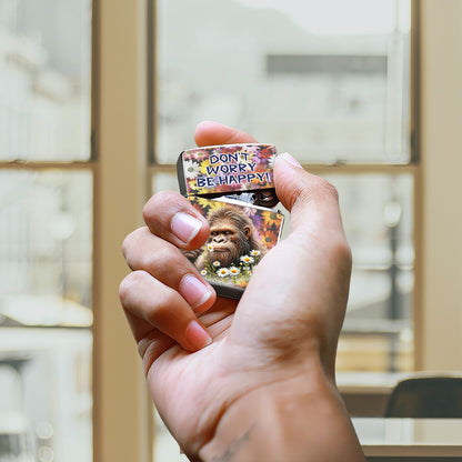 Happy Sasquatch Bigfoot 2024 Metal Lighter Case