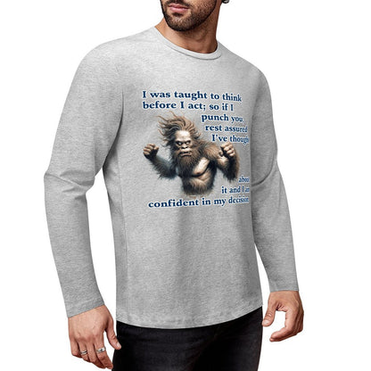 Bigfoot - Sasquatch Cotton Unisex Long Sleeve T-shirt