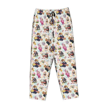 20 Donald Trump Cartoon Designs, Women's Pajama Pants with Pockets