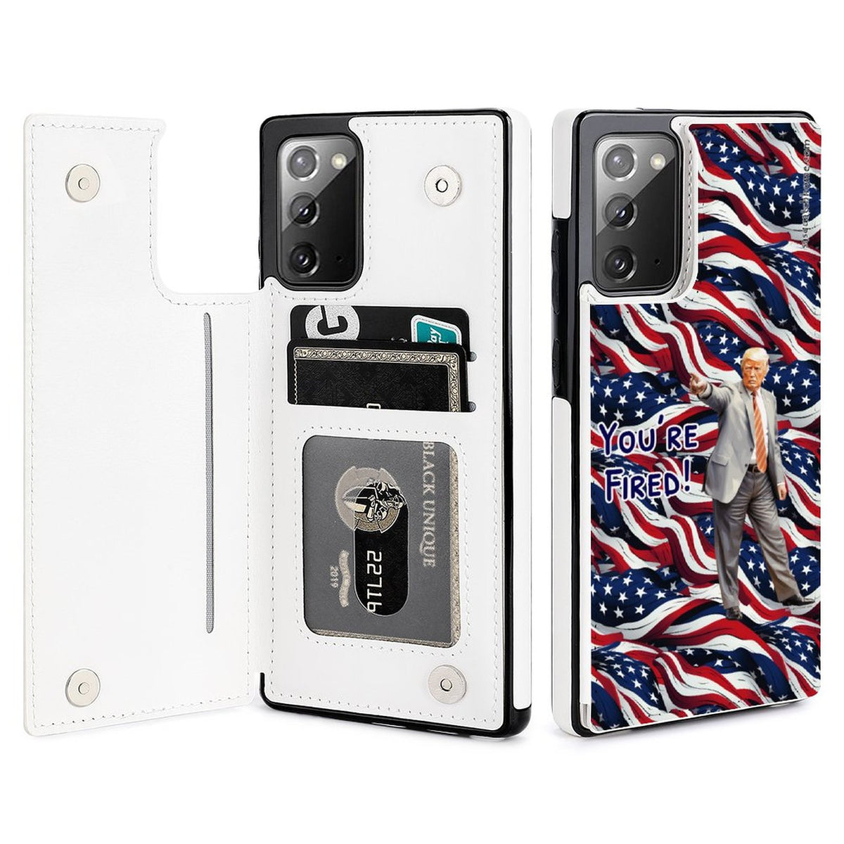 Samsung Note 20 Flip Phone Cases / wallet - Donald Trump "You're Fired"