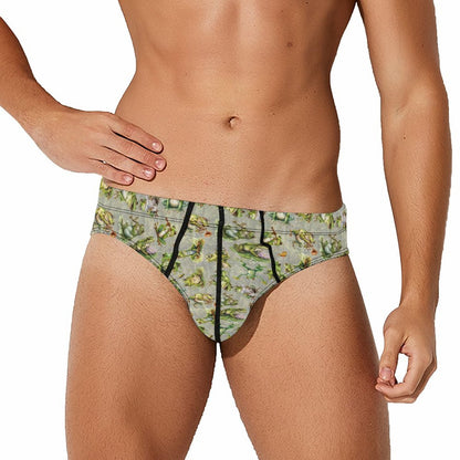 10 Animal Designs, Men’s Silk Briefs Underwear