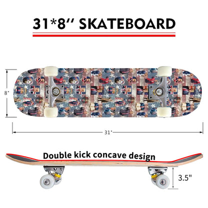 20 Donald Trump Designs, High Density 7 Layer Skateboard, Made In USA