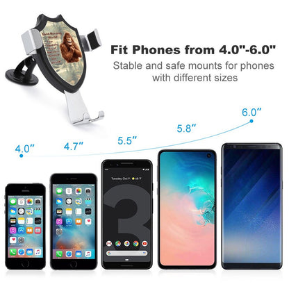 Bigfoot / Sasquatch "Good Morning World" Car Mount Mobile Phone Holder