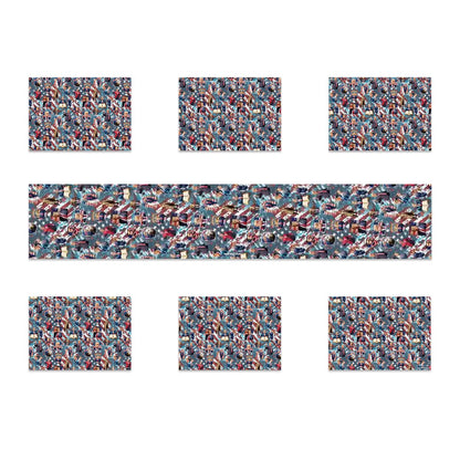 Donald Trump Themed Table Runner, Placemats Set 7 Pieces