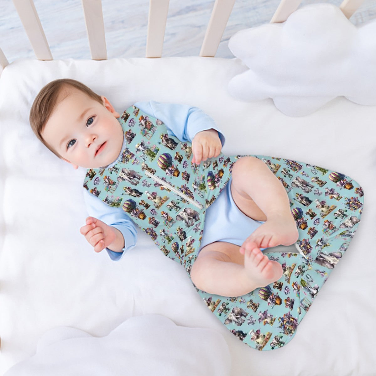 Sleeveless Baby Sleep Sack- 20 AWESOME Designs - one of a kind, Sleep sack, sleep bag, military, outer space, zombies, circus