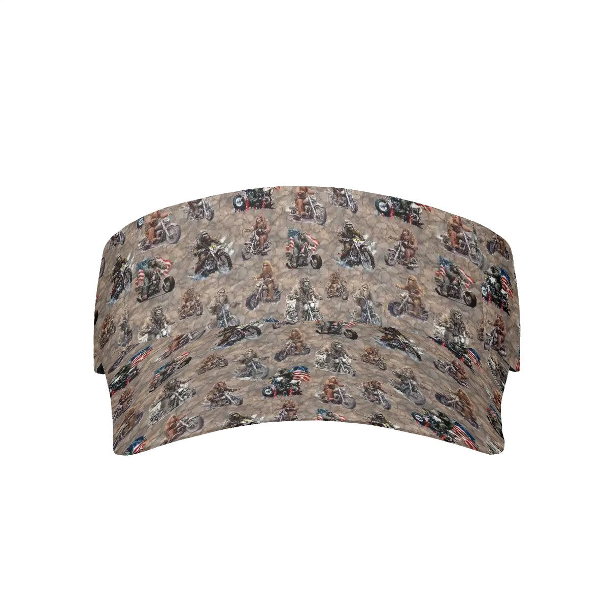 Motorcycle Sasquatch Sun Visor Hat Sasquatch / Bigfoot