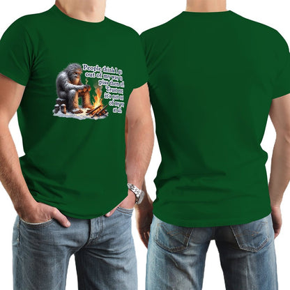"People Say I go out of my way", Bigfooot, Sasquatch - Short Sleeve Tshirt Men