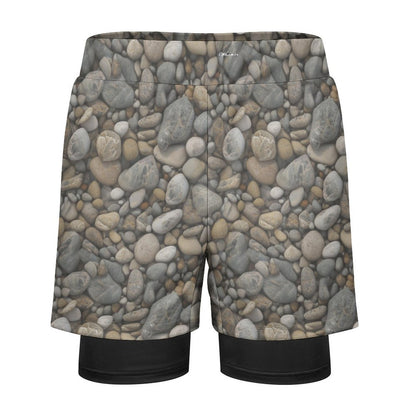 Sasquatch Kiss, Men Beach Shorts / Swim trunks with 4 Pockets