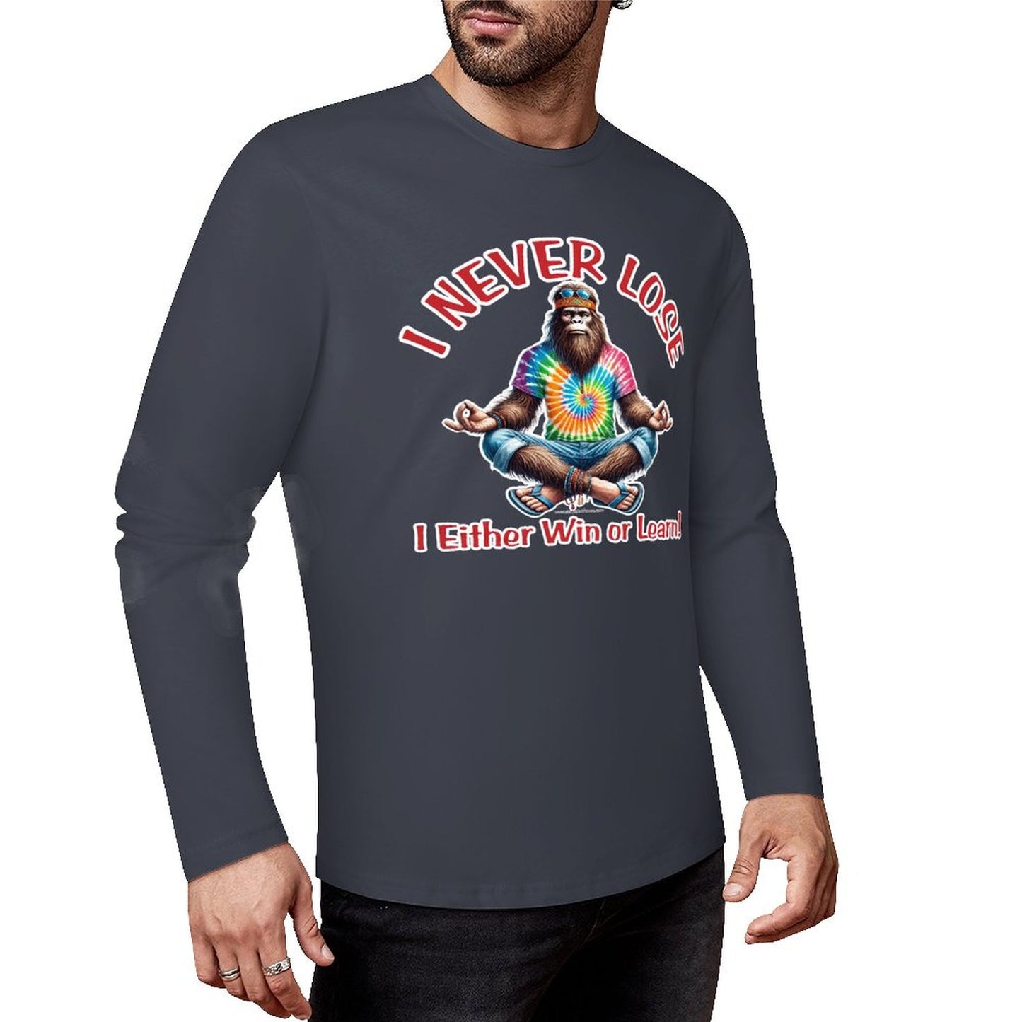 Bigfoot - Sasquatch Cotton Unisex Long Sleeve T-shirt