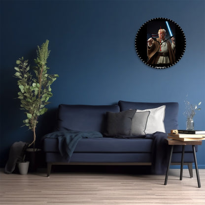 Donald Trump Jedi, Wooden Wall Clock- Made in USA