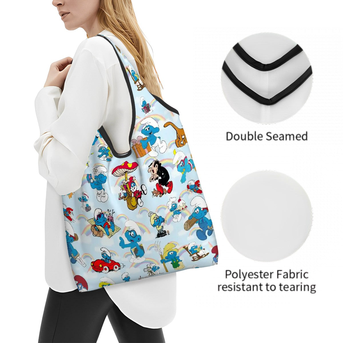 20 Misc Designs, Reusable, Folding Grocery Bags