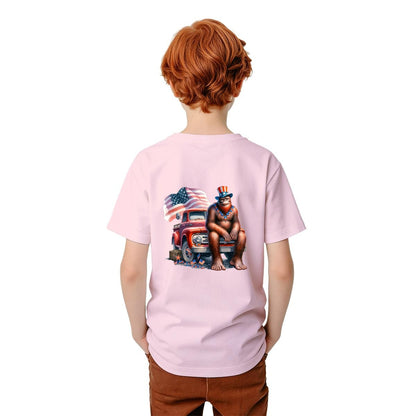 Bigfoot Sasquatch Designs, Kid’s Double Sided Gildan 5000B T Shirt