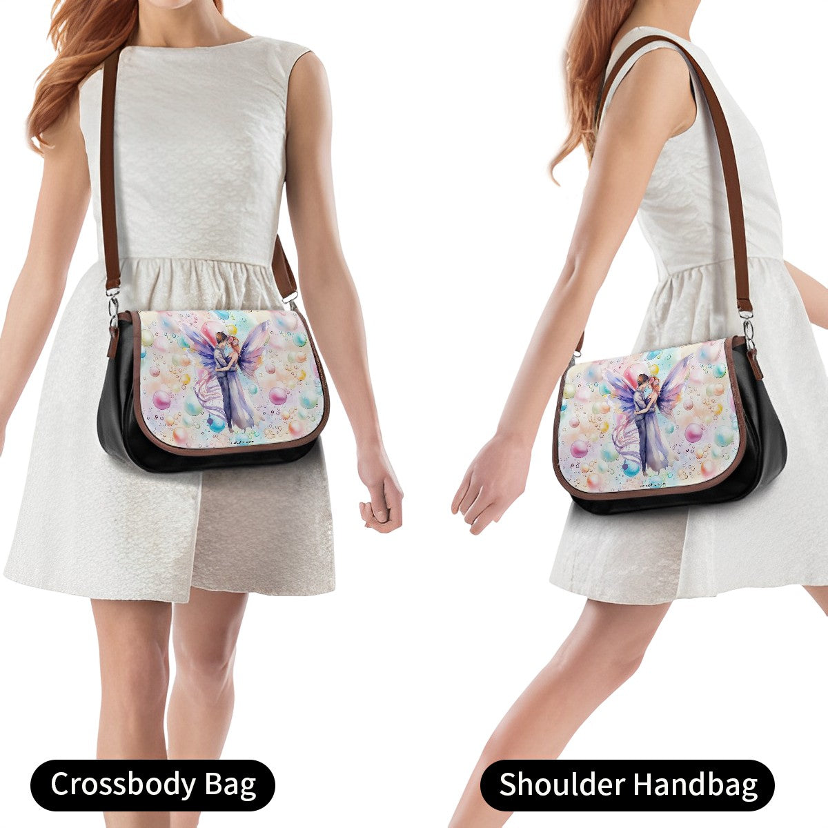 Fairy Lovers, Leather Shoulder Bag / Purse