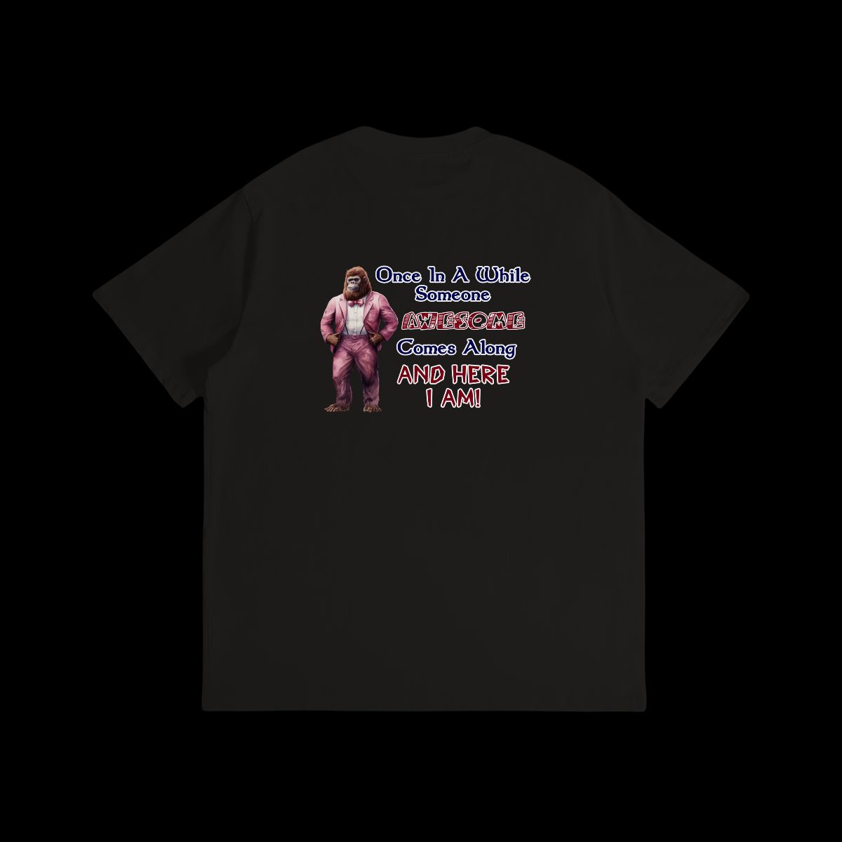 Sarcastic Sasquatch / Bigfoot Short Sleeve T-shirt , 180GSM Cotton