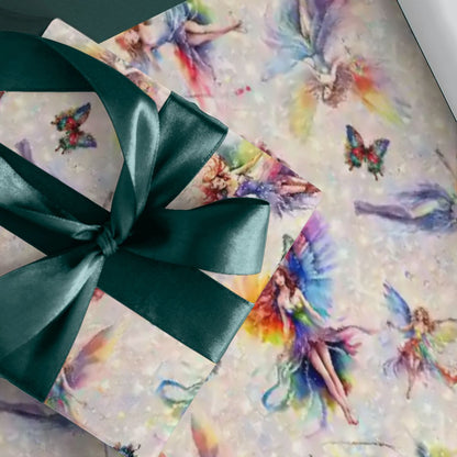 6 Fairy Designs, 3 Pack Gift Wrapping Paper Sheets